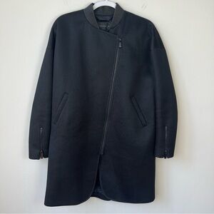 Barbara Bui Long Textured Black Jacket